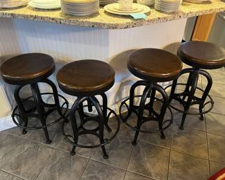 Four matching stools by Hooker Furniture Co.