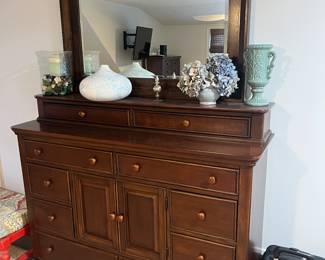 Dresser with mirror.