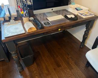Desk or table.