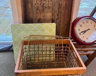 Rustic baskets, trays and more.
