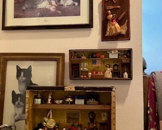 Diorama with miniatures.