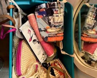 Vintage purses, bags and shopping bags