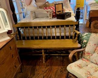 Deacon's bench, rocker