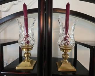 Waterford crystal candlestick holders