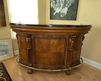 "LIKE NEW" EDWARDIAN MARBLE TOP BAR