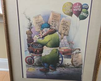 Seymour Rosenthal "Nut Man" signed & numbered lithograph