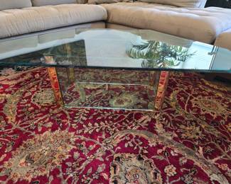 Glass & Metal coffee table