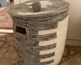 Wicker storage containers