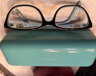 Second pair of Tiffany frames and Tiffany eyeglass case
