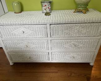 Wicker dresser