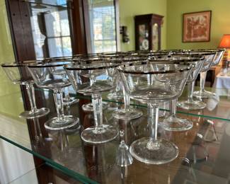 Lenox “Solitaire” champagnes / sherbets