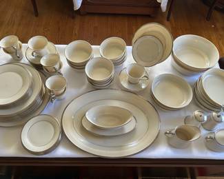 Lenox “Solitaire” china. 79 pieces. Service for 8