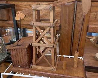 Wooden Oil Derrick 