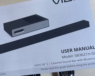 Vizio Sound bar model SB3621 Surround sound system