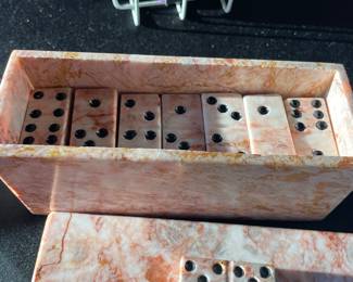 Marble dominos in case