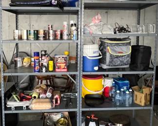 Metal shelving