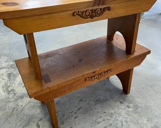 Cedar child's benches