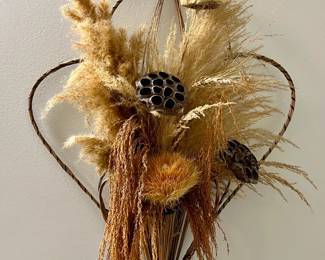 Dried floral decor
