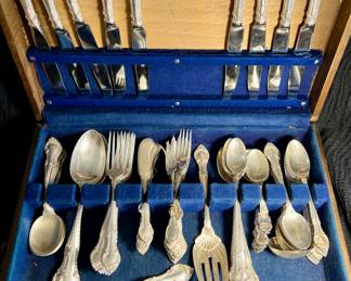 Gorham sterling silver "English Gadroon" flatware set