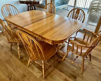Nathan Hale classic oak dining set 