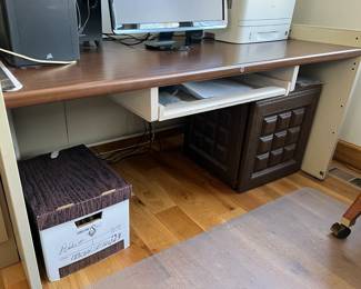 Kenneth Parker metal and wood desk