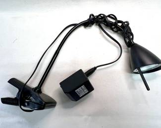 Metal clip on lamp