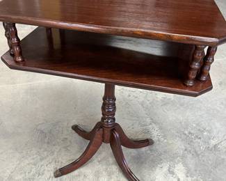 Regency style clawfoot game table 