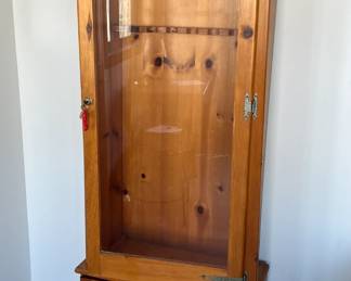 Oak gun cabinet