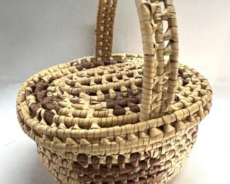 Vintage covered basket