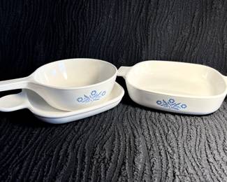 Corning Ware "Cornflower" cookware