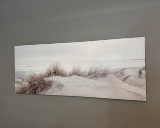 Beach scape on stretch canvas $55