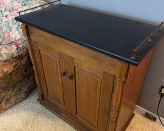 Wood Server 32"Wx32"Hx16"D $110