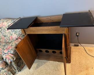 Wood Server 32"Wx32"Hx16"D $110