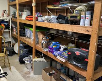 Inside Tool Room plus lots of garage items outside
