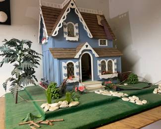 Doll house on platform $80