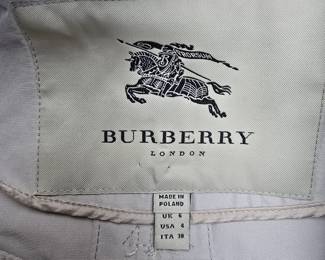 Burberry London Raincoat (Size 4) with Belt