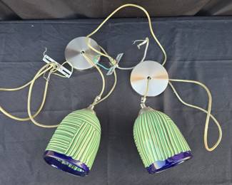 Colorful Hand painted Hanging Light Fixtures