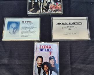 Various Collection of Tapes: Traveling Wilburys, Comic Relief V, Ed O'Brien, Michel Simento