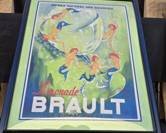 Framed Limonade Brault by Philippe Henri Noyer (1938) Print