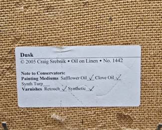 Craig Srebnik, "Dusk" 2005  Oil on Linen 