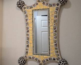 Vibrant Mosaic Wall Mirror