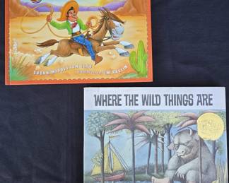 Books: Cowboy Jose by Susan Middletown Elya; Where the Wild Things Are (SOLD)