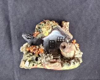 Ceramic Cottage House Figurine