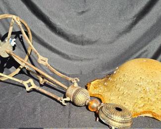 Amber Blown Glass Hanging Ceiling Light