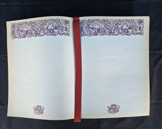Elegant Art Hard Cover Blank Journal with Embellished Pages