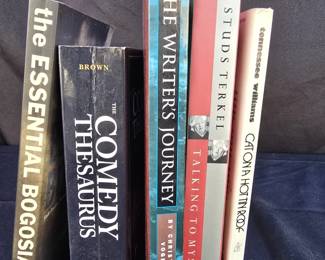 Book Collection: Cat On A Hot Tin Roof, The Writer's Journal, The Essential Bogosian, The Comedy Thesaurus, Talking to Myself