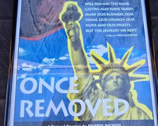 Framed Once Removed Merrimack Repertory Theatre Ad Poster, 1994