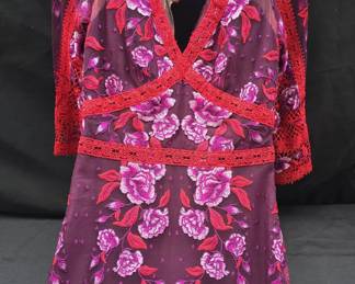 Marchesa Notte Floral Dress (Size 0)
