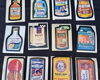 Vintage Wacky Packs Series Collectible Stickers