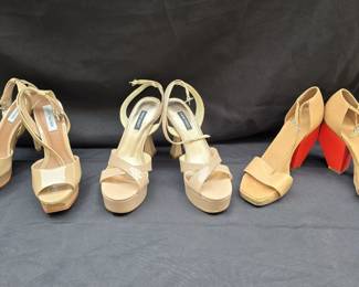Steve Madden/Nine West Nude Heels Size 6.5
